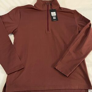 Cuts COZ Fleece Q-Zip (NWT) - Men's Small in Umber (Maroon)